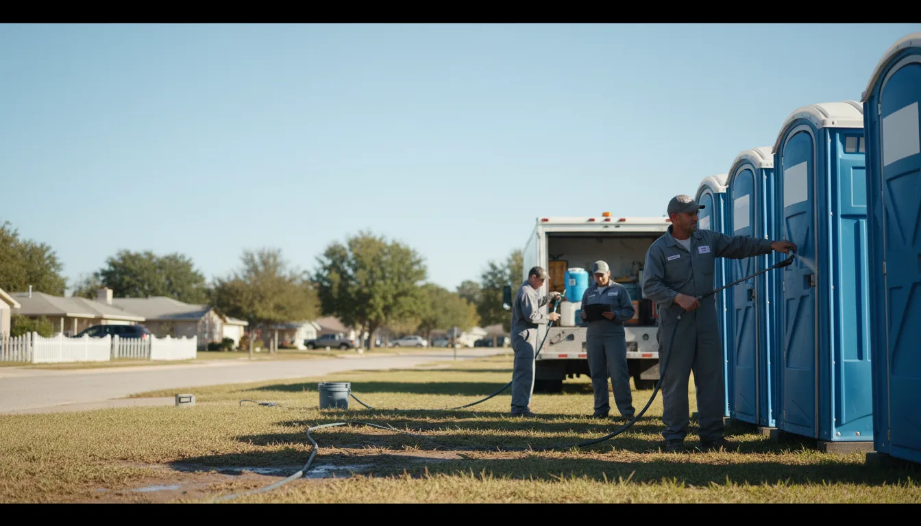 Long-Term Portable Toilet Rental in Fresno, TX near me